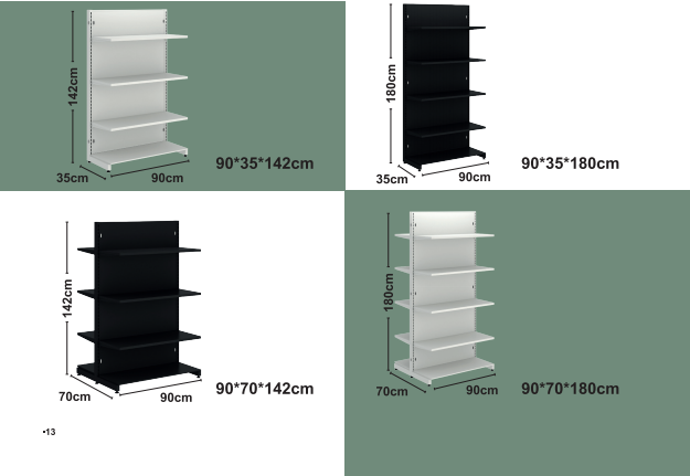 Sólitískt Max hillur