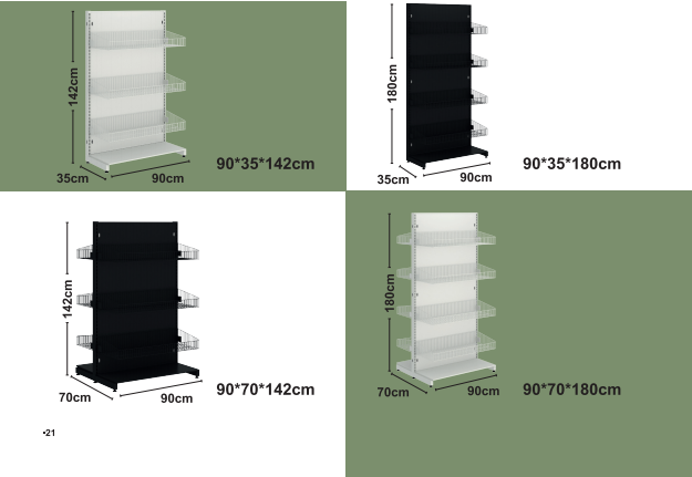 Sólitískir Wire Shelves